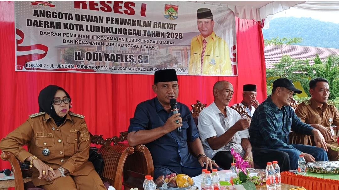 Reses Lokasi Kedua, Odi Raffles Tampung Aspirasi Warga Dapil II Kecamatan Lubuklinggau Utara 1 Dan Utara II