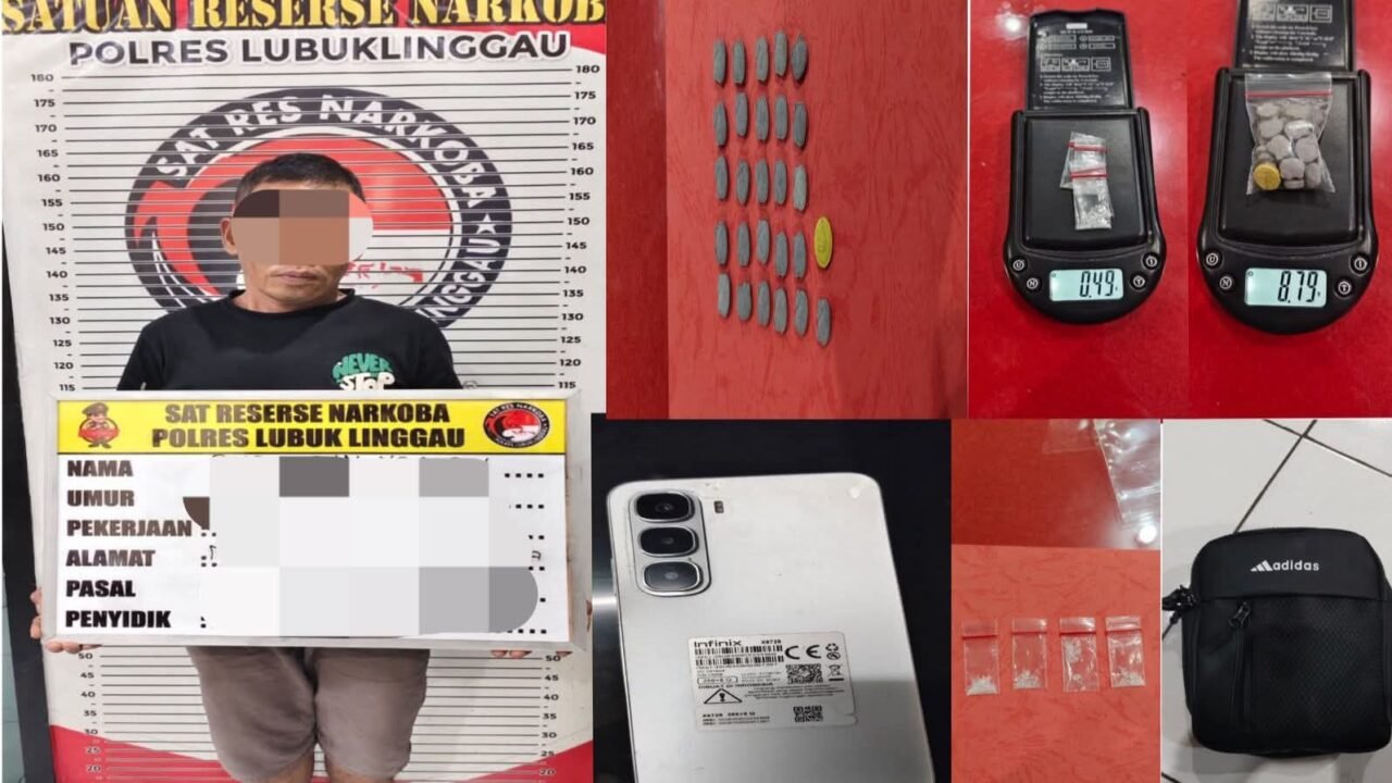Terbongkar! Peredaran Narkoba di Hotel Lubuk Linggau, Polisi Sita 27 Butir Ekstasi dan Sabu