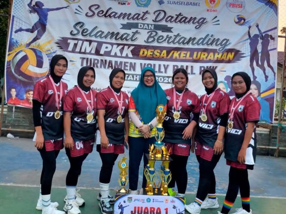 Tim Voli PKK Desa Napallicin Juara, Rebut Piala Bergilir TP PKK Muratara 2026